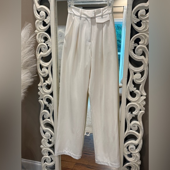 Women’s LPA Carlotta tailored ivory pants- Size XS - Picture 12 of 12